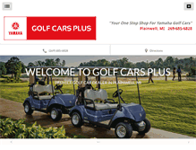 Tablet Screenshot of golfcars-plus.com